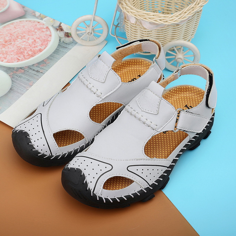 Stylish Childrens Sandals Closed Toe Breathable Non Slip Shoes_voghion.com
