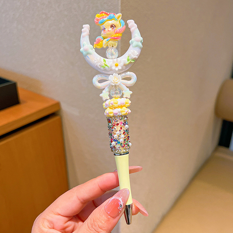 ポニーポーリー回転ボールペン子供かわいい漫画文房具ペン小学生専用試験解答中性ペン|undefined