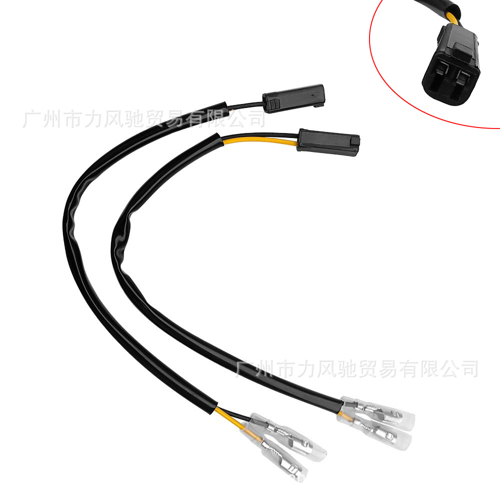 Adaptador de enchufe de cable adaptador de luz de dirección para piezas de modificación de motocicleta SUZUKI GSF650N / S
