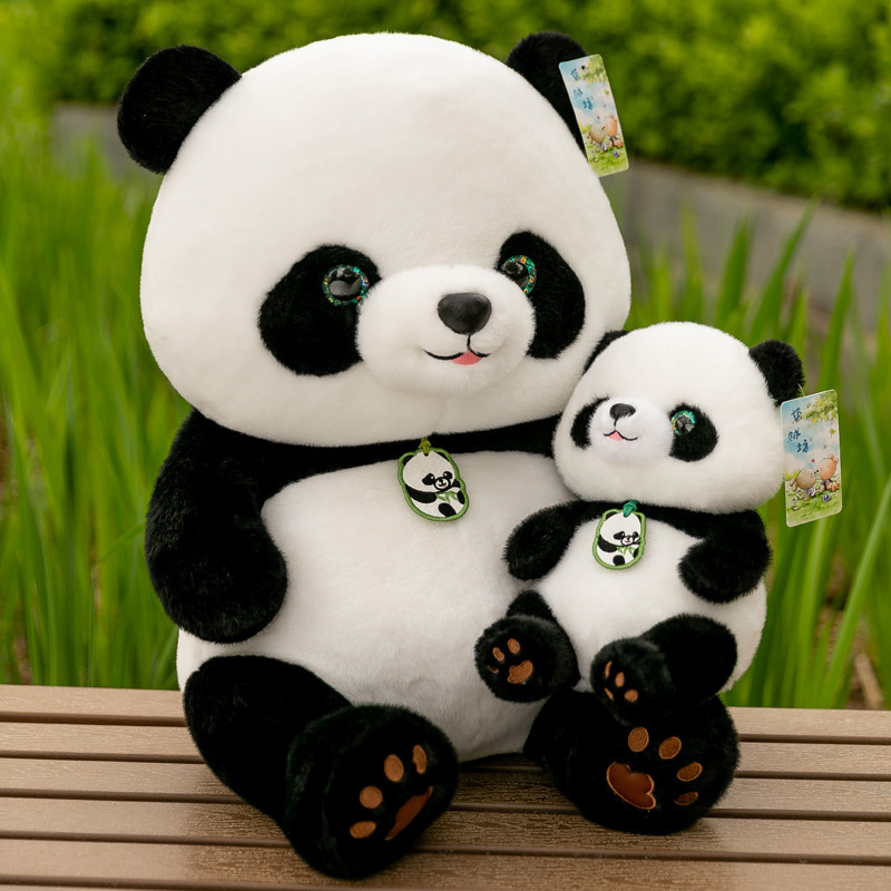 Cute Simulation Panda Plush Toy Children's Sleeping Doll Ragdoll for Girls Children Pacifying Gift Doll