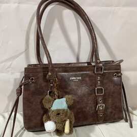 维也纳秋托特包包女款秋冬复古通勤大容量手提单肩包2025