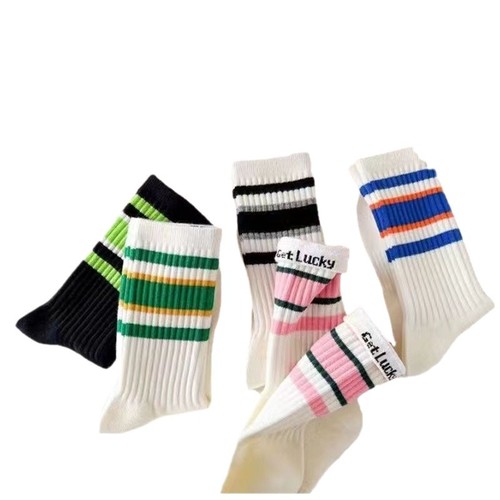 Autumn and winter socks for women ins trendy socks navy style spring boneless socks mid-tube socks Korean JK socks wholesale sports socks