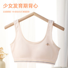 发育期无痕美背少女抹胸背心夏季薄款舒适学生运动内衣裹胸固定杯