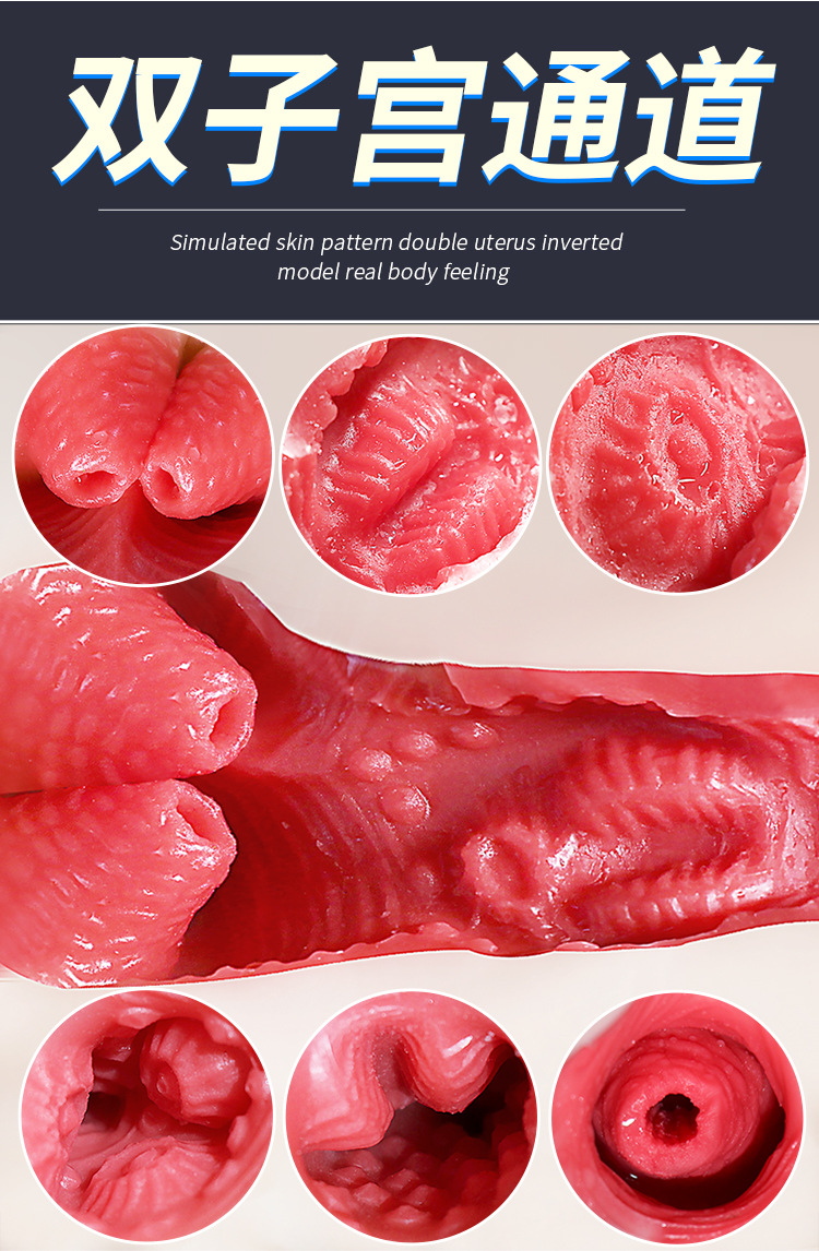Jiuai Aiyouzi Half-Body TPE Male Masturbator with Dual-Channel Design — detail image 7