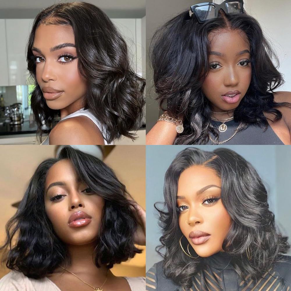 side points Bangs Types Holiday, Party Occasion Women's Gender Simple Style Style Women's Simple Style Holiday Party Real Hair Side Points Short Curly Hair Wigs