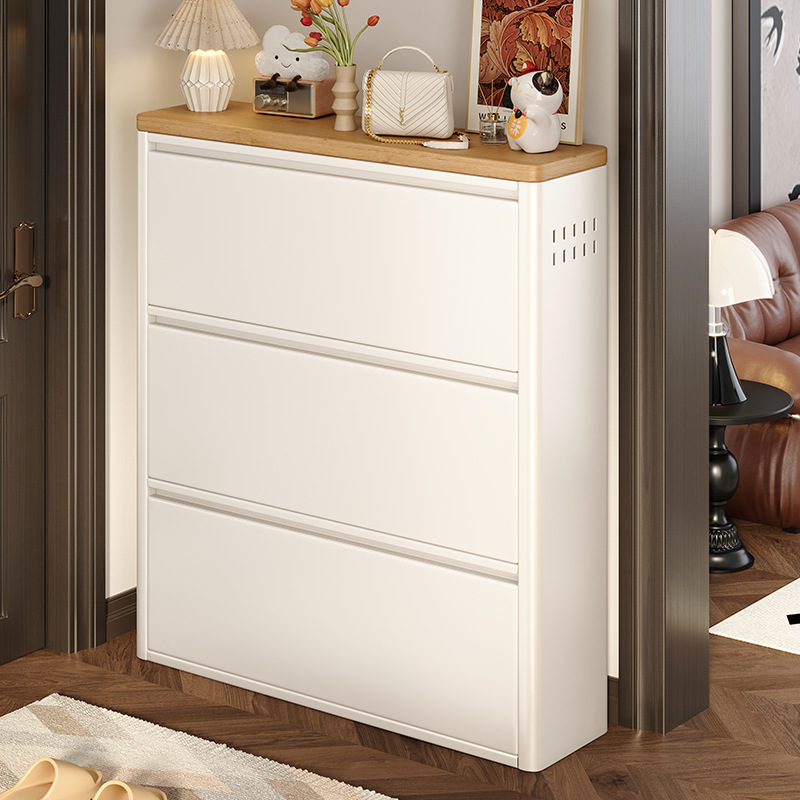 Ultra-Thin Steel Tipping Bucket Shoe Cabinet for Home Entrance Indoor Integrated Wall-Mounted Entrance Cabinet Large Capacity Iron Shoe Cabinet Ultra-Thin Steel Tipping Bucket Shoe Cabinet for Home Entrance Indoor Integrated Wall-Mounted Entrance Cabinet Large Capacity Iron Shoe Cabinet