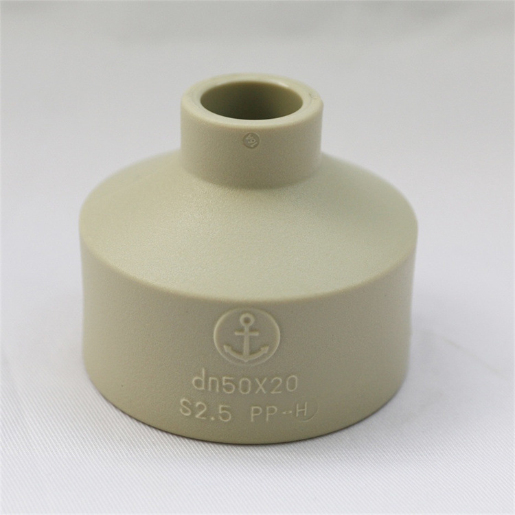 中山环宇锚牌管 PPH工业管 大小头/异径接头/异径直通 耐酸碱灰色