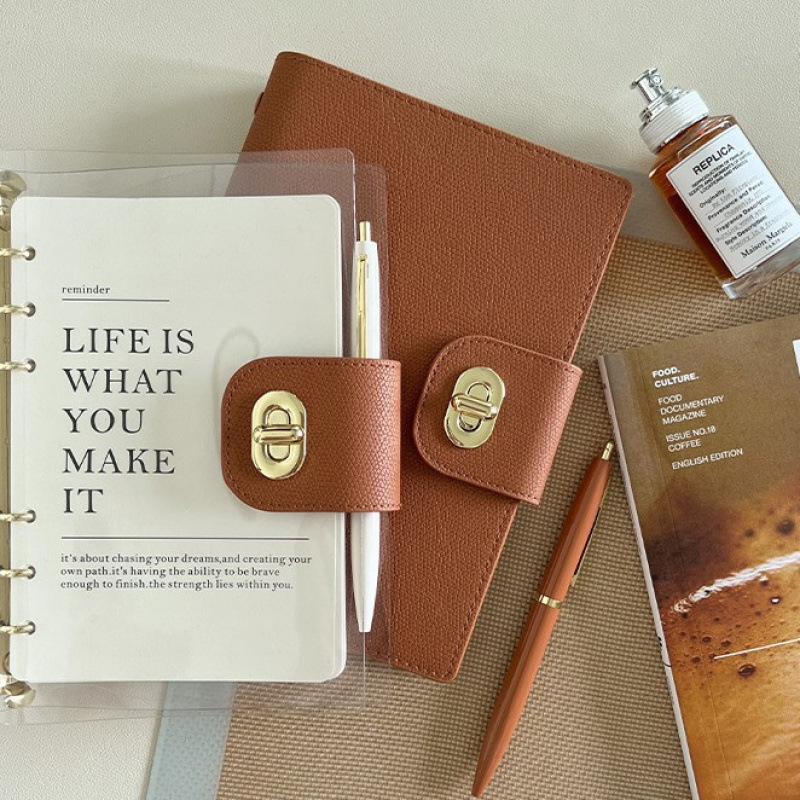 Cuaderno transparente cuaderno de trabajo de negocios cuaderno de ahorro cuaderno de cuentas de mano cuaderno de diario