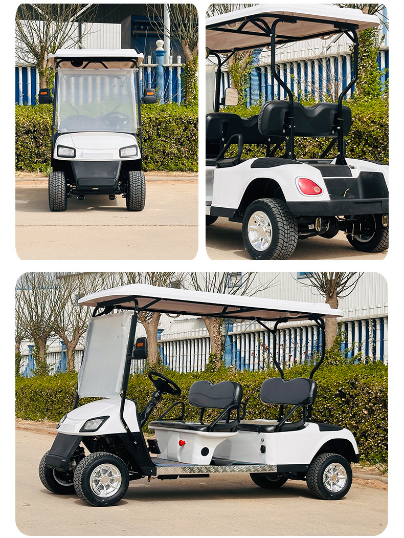 Golf Cart Sightseeing Car Hotel Reception Shuttle Campus Airport Shuttle Tourist Attraction Electric Sightseeing Car