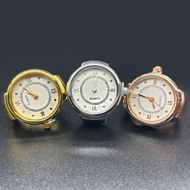 [Ring Watch] New Mini Hand Jewelry Male and Female Student Couple Foreign Trade Hot Selling Quartz Ring Watch Wholesale
