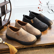 春季老北京布鞋女布鞋软底不累脚鞋子女百搭加绒豆豆鞋妈妈棉鞋