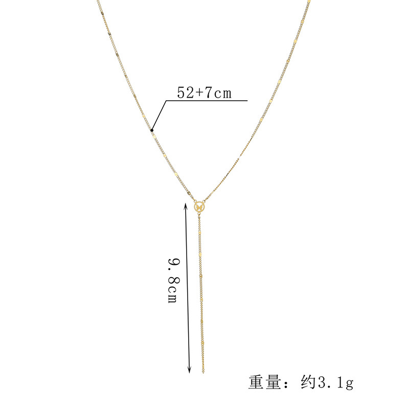 Simple Fashion Butterfly Y-shaped Stainless Steel Chain Necklace Wholesale Nihaojewelry display picture 1