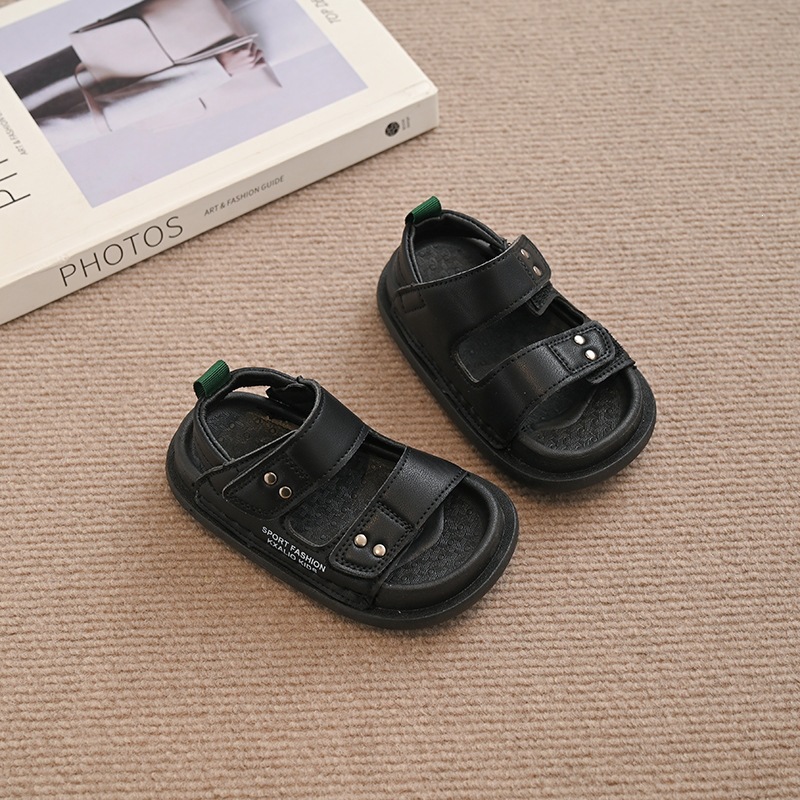 New Summer Children's Sandals For Boys Medium And Large Children Soft Soled Beach Shoes Fashionable And Versatile Sports Sandals For Students_voghion.com