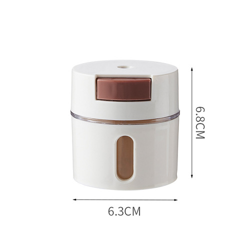 Creative magnetic seasoning bottle, meterable salt bottle, salt shaker, quantitative seasoning jar, wall-mounted magnetic version, 6-bottle set