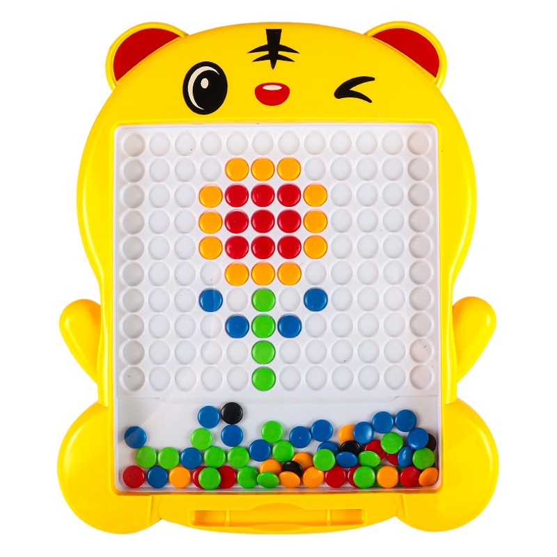 Tablero de dibujo de pluma magnética para niños transfronterizos Tablero de dibujo de rompecabezas magnético educativo Entrenamiento Juguetes de concentración para niños al por mayor