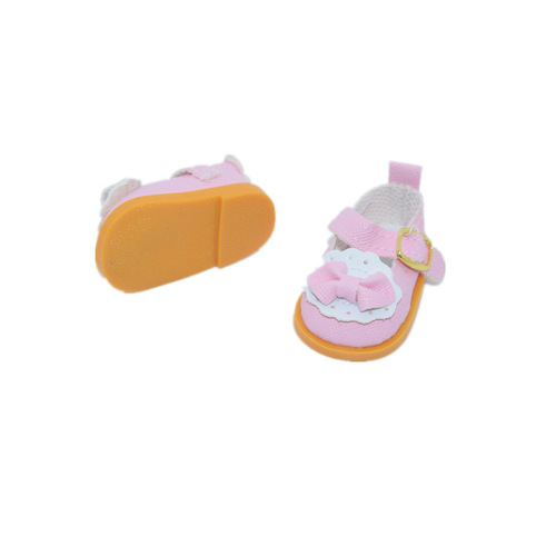 20CM Cotton Doll Small Leather Shoes Doll EXO Idol Bow Princess Shoes Doll Shoes Star Doll Shoes