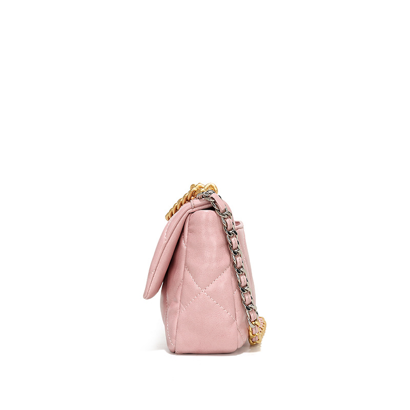 Women's Single Shoulder Crossbody Bag, Elegant Quilted Chain Bag_voghion.com