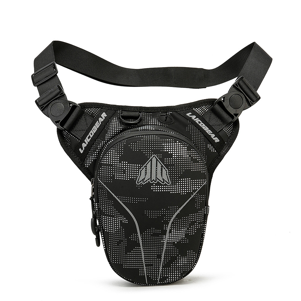 Nieuwe Carbon Fiber Camo Leg Reflecterende Multifunctionele Outdoor Fiets Schouder Heuptas Motoruitrusting_voghion.com