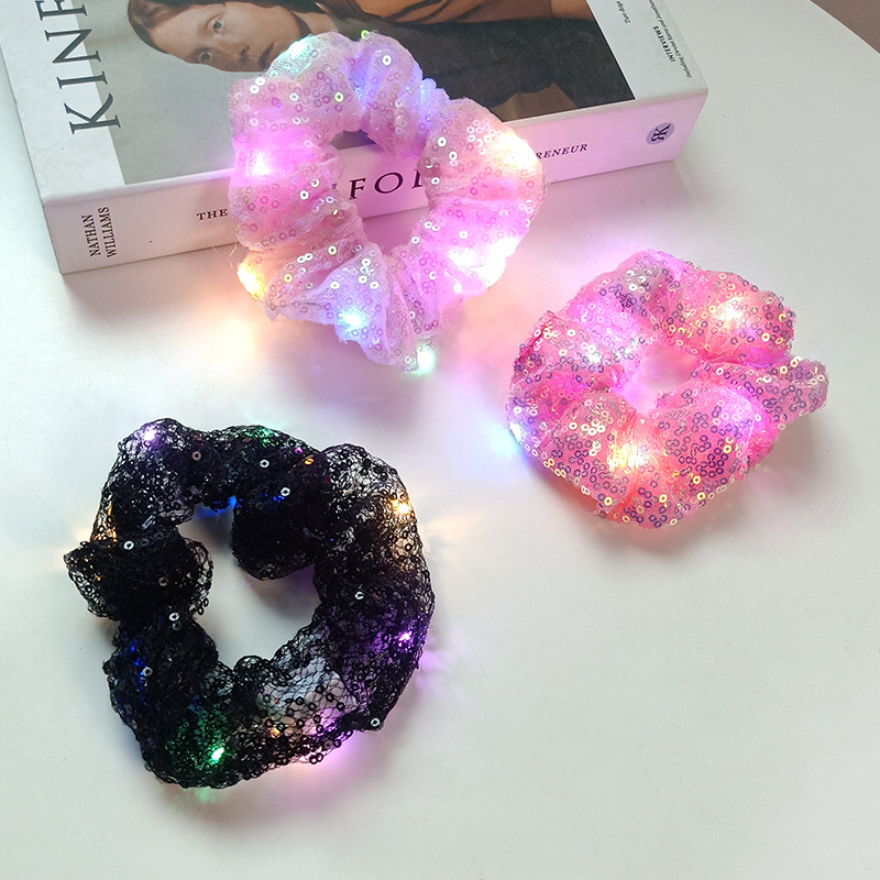 Fashion Colorful Gauze Sequins Hair Tie 1 Piece display picture 10