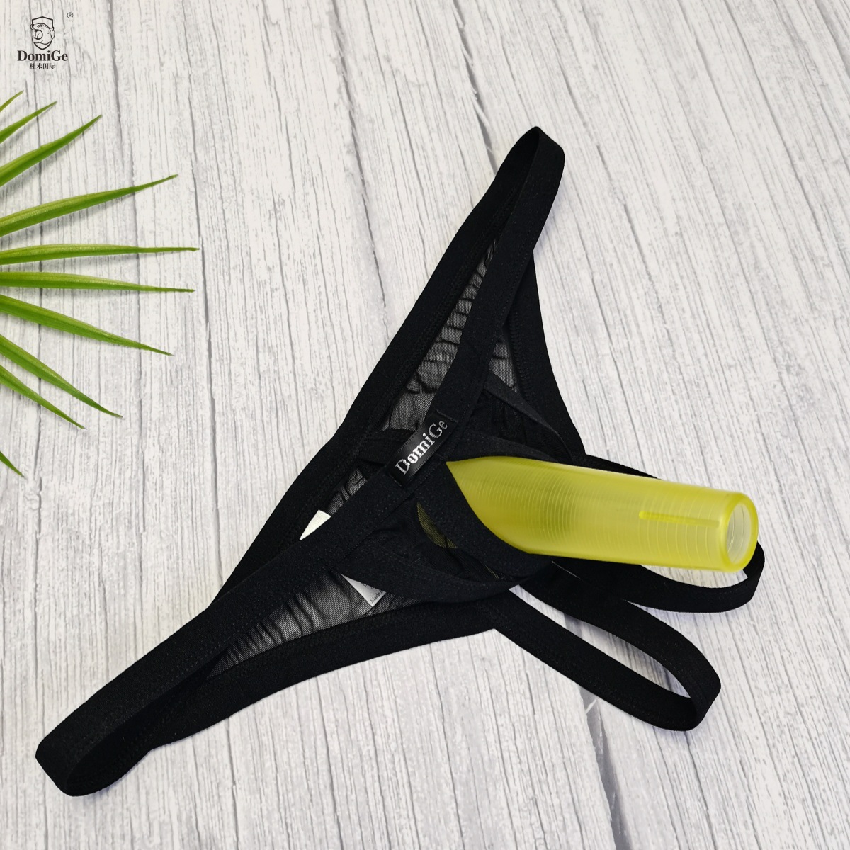 New Cross-Border Supply Open-Crotch Men's Thong Large Size Low-Waist Transparent Hollow Sexy Men's Underwear That Can Be Worn in All Seasons