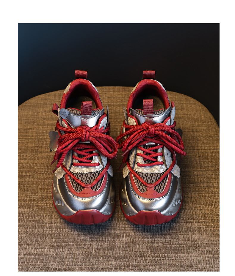Giày sneaker nữ đế xuồng trắng thời trang, đế dày tăng chiều cao 9.5 cm — màu be chi tiết 19