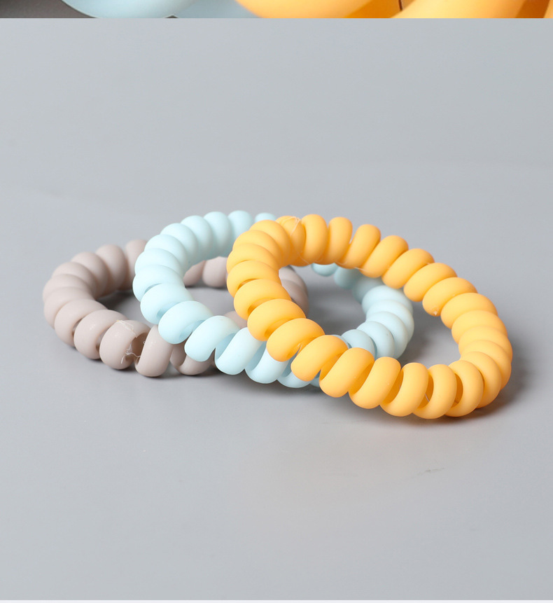 5-piece Boxed Gradient Frosted Line Elastic Hair Ring Hair Accessories display picture 4