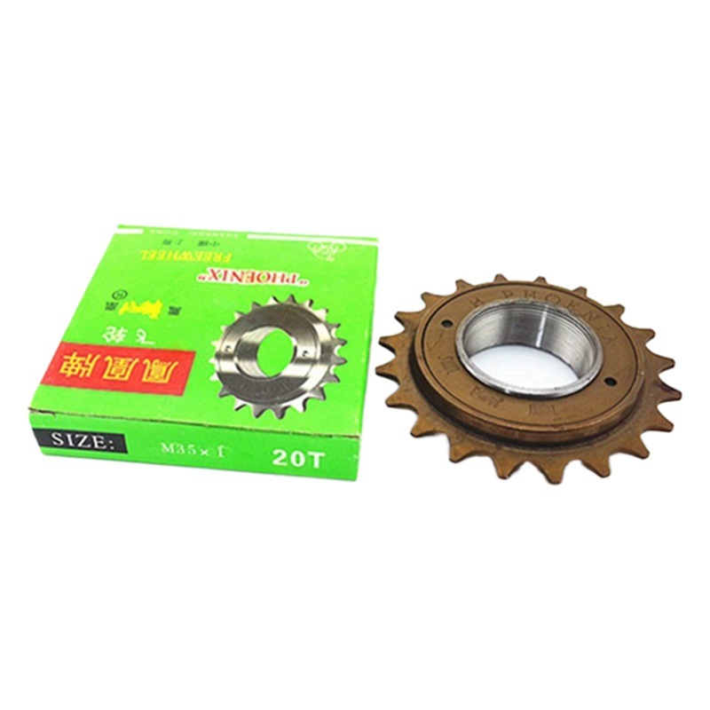 Volante de bicicleta 20T coche muerto en vivo volante velocidad única rueda dentada en caja accesorios para bicicletas