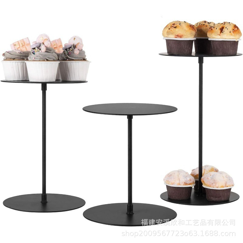 Transfronterizo Amazon Metal Cake Stand Cupcake Postre Stand Party Wedding Postre Estante de exhibición multicapa