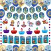 Elementary Lighting Festival theme party decorative supplies set diwali letters paper flag balloon balloon candy bag lighting furnishings