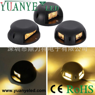 Ultra-thin 2-8W professional plank road use side luminous transparent underground lamp 3W open-mounted beam light side buried spotlight