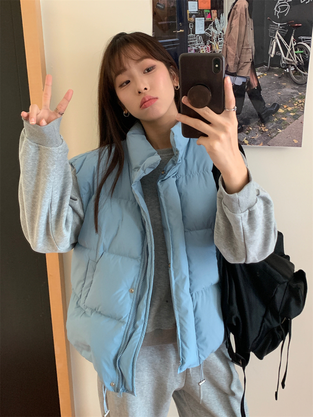 파란색