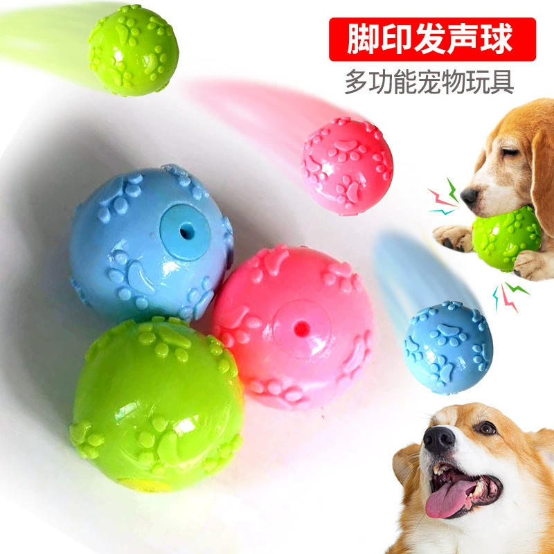 Бесплатная доставка след собаки голосовой мяч игрушка для домашних животных мяч щенок устойчивый к укусам щенок Тедди Коки золотистый ретривер тур