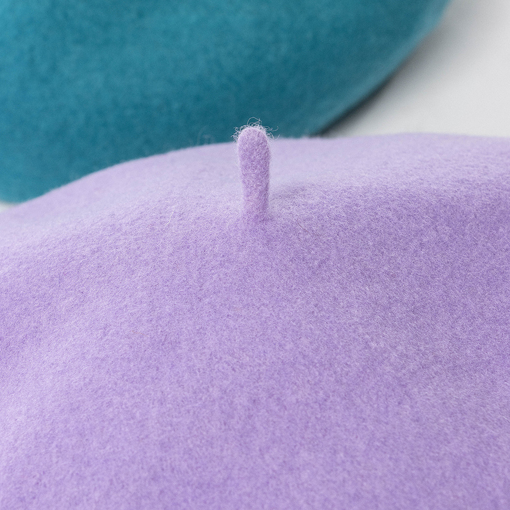 Autumn and winter fashion casual warm button decoration plus large elastic sweatband wool beret painter trendy hat_viptrois.com