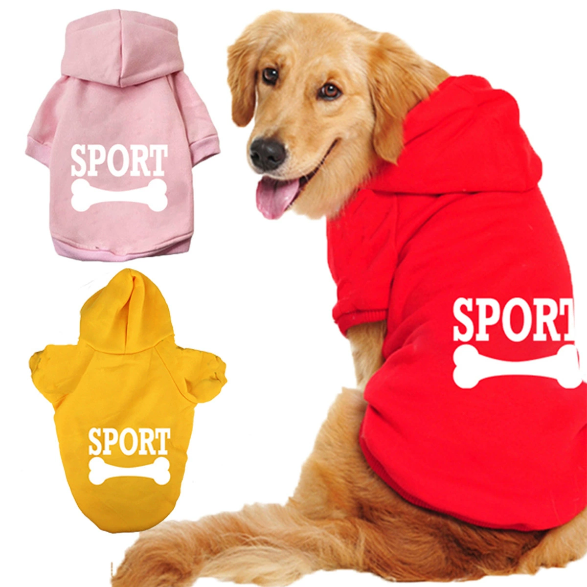 Фабрика оптом одежда любимчика осень и зима Новый Собака Одежда Свитер Собака Золотой ретривер Само Лабрадор пальто собаки