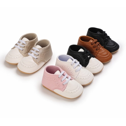 Spring and autumn 0-1 years old boys and girls, 3-6-12 months, seven or eight months, soft rubber sole, non-slip and anti-drop toddler shoes