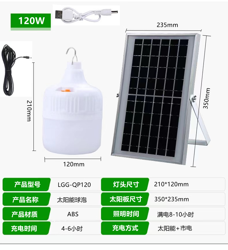 Bombilla solar al aire libre impermeable repelente de mosquitos bombilla de iluminación súper brillante emergencia mercado nocturno puesto hogar falla de energía luz de emergencia