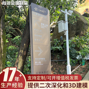 Orchard Area Guide Sign Wooden Publicity Column Advertising Sign Sign Sign Park Amusement Park Warm Reminder Sign