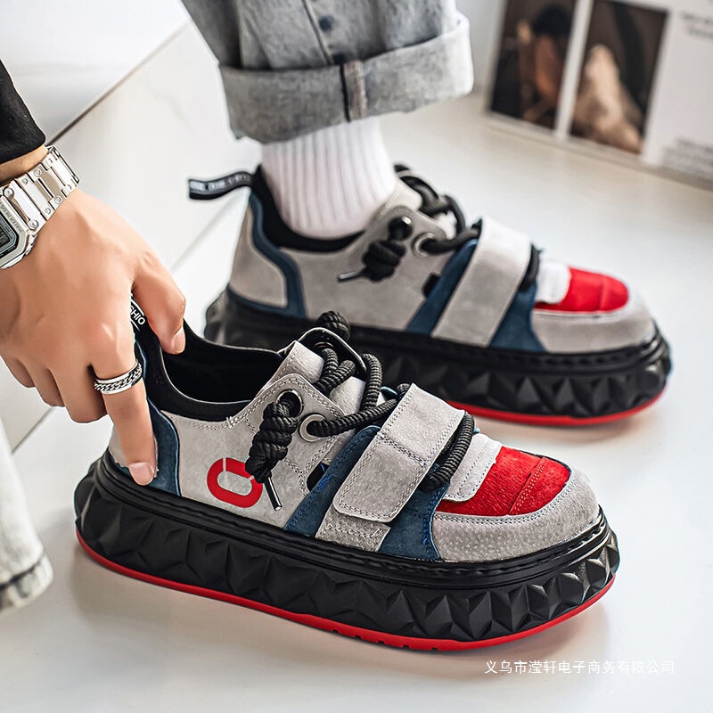 Men's Casual Sports Shoes 2025 Autum New Outdoor Heightening Thick-Soled Versatile Student Sneakers Ugly Cute Shoes Non-Slip Men's Casual Sports Shoes 2025 Autum New Outdoor Heightening Thick-Soled Versatile Student Sneakers Ugly Cute Shoes Non-Slip