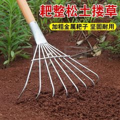 家庭用草を抱く熊手農業用鉄の熊手の歯の7歯の熊手の農具