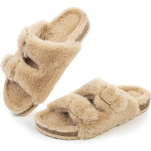 S 93747 Lambs Wool Outdoor Slippers 羊羔绒外穿拖鞋跨境外
