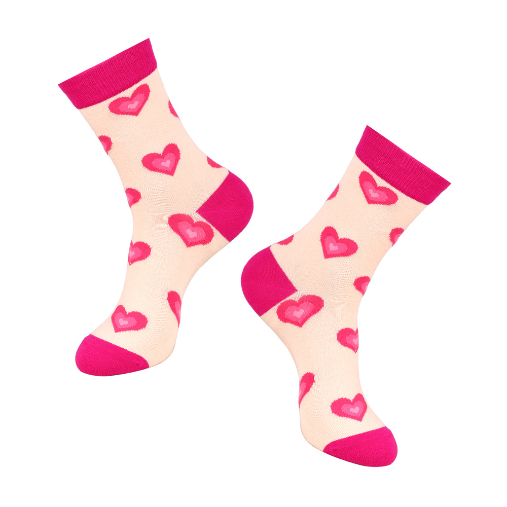 60g Weight Socks Classification Socks Lingerie Type Cotton Fabric Type Stretchy Elasticity A Pair Quantity Daily Occasion Comfort Function Valentine'S Day Festival Lips, Heart Shape Pattern All Seasons Season Unisex Gender Simple Style Style Simple Style Unisex Lips Heart Shape Cotton Crew Socks A Pair 6