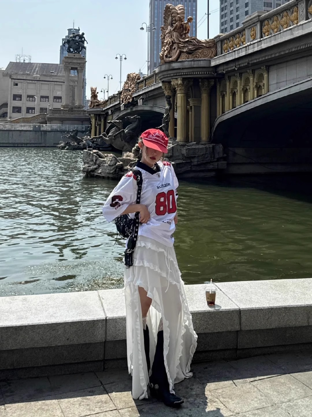 Summer New Design Niche American-style Printed Loose Short-sleeve Jersey Street Sports Casual T-shirt For Men_viptrois.com