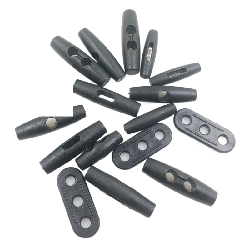 Factory in stock Plastic Single Double Hole Olive Buckle Rope Buckle Outdoor Tent Accessories Buckle Bundle Buckle Mosquito Net Buckle