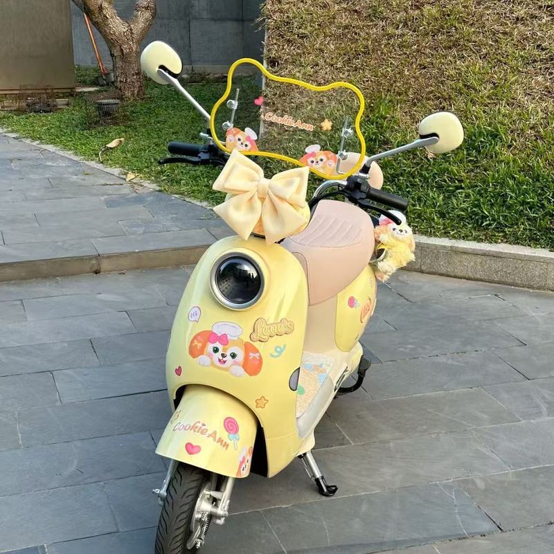 かわいい漫画アニメ車のボディステッカー立体弓高価値電気自動車のテール装飾|undefined