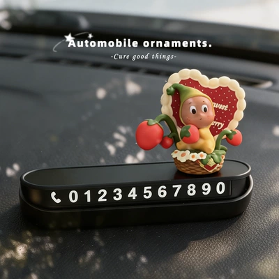 Nömrəli dayanma kartı Parking Number Plate Personalized Decoration - love-strawberryblack-mirror-parking-sign
