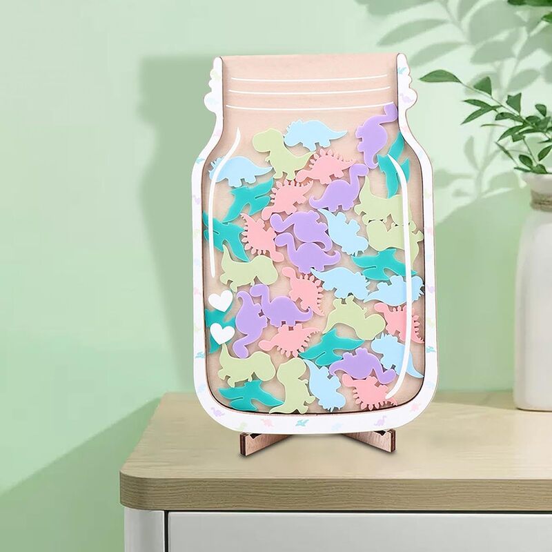 越境新品子供星奨励缶ポイント奨励学習自律奨励缶25個星木の置物|undefined