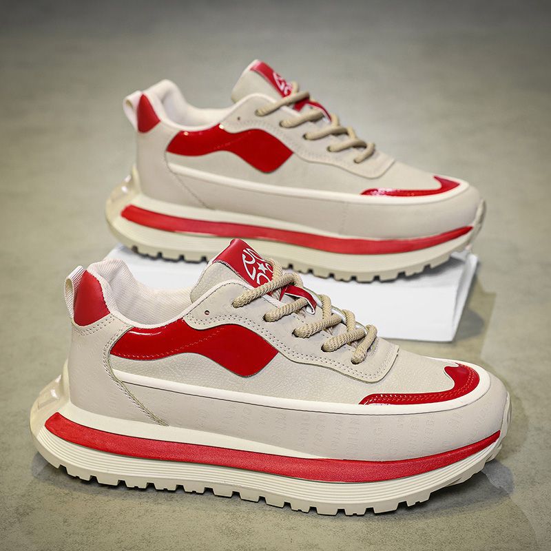 Zapatos de hombre 2026 primavera nuevos zapatos transpirables de alto nivel bajo zapatos de estilo general de moda zapatos elevados zapatos deportivos casuales