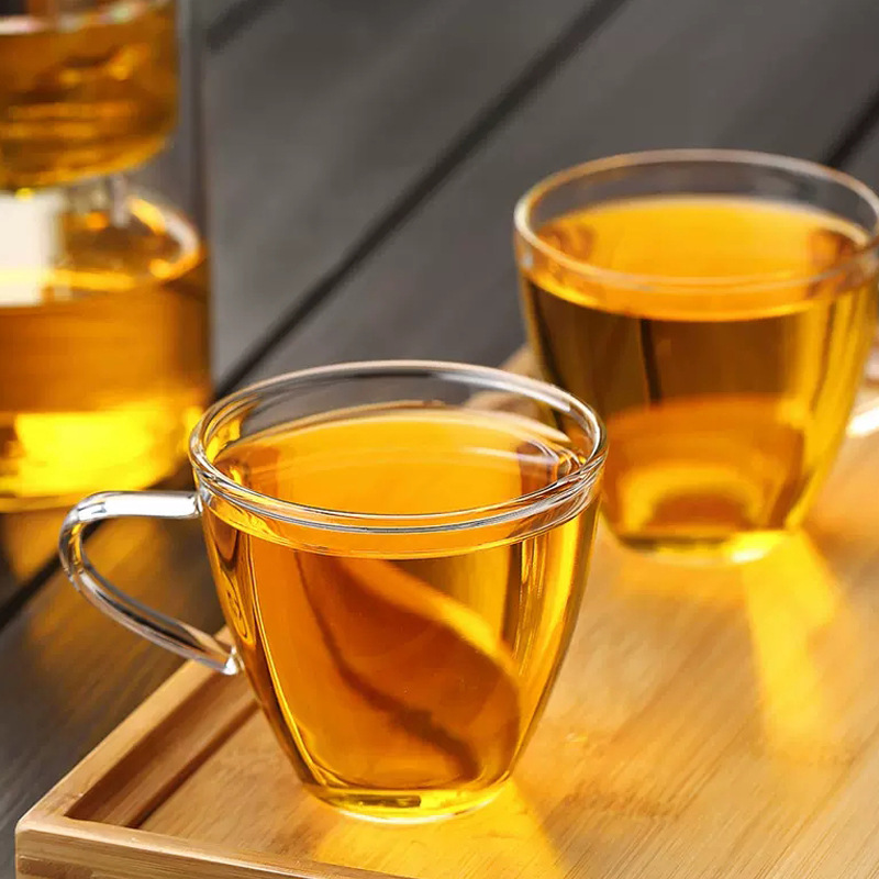 glass coffee tea set