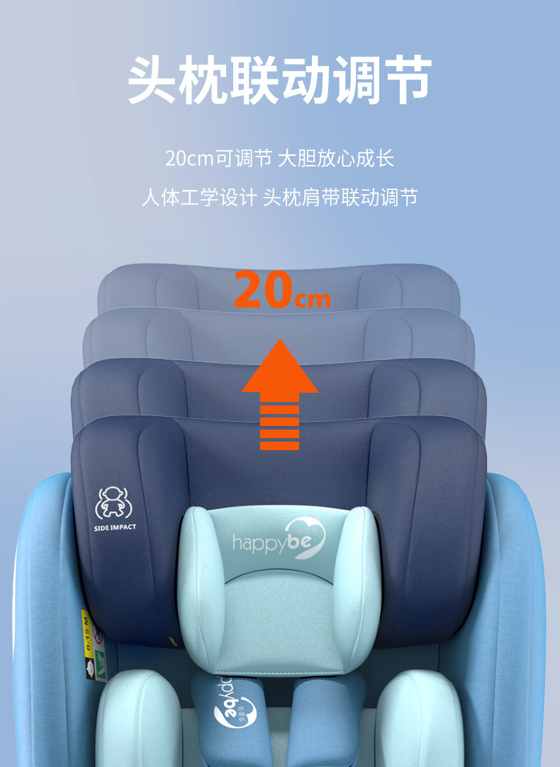 Child Safety Seat, Infant Car Seat, 0-12 Years Old, Rotatable Isize Model