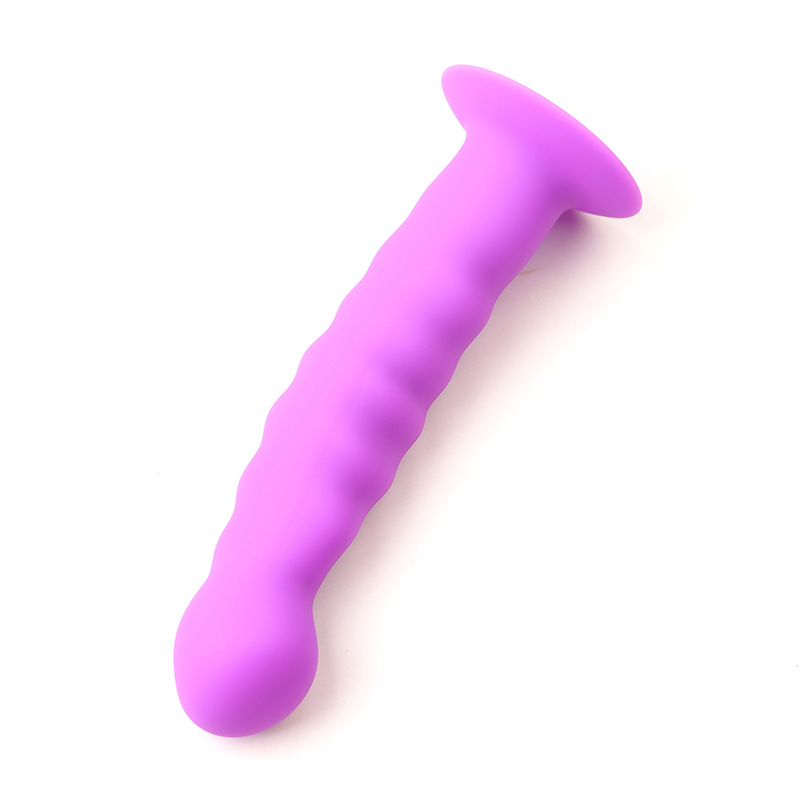 Silicone Anal Plug with Suction Cup Base, Manual Control, Black — detail image 12